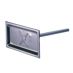 Podkladní destička Podkladní destička, s navařovacím čepem, 110 mm dlouhým, s ochranným pouzdrem