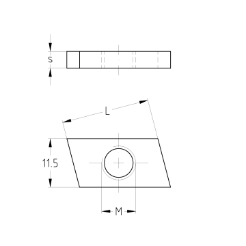 MPC-zasouvací matice V2A | 27/18, 28/30 | M8 | normální | 100 Kus